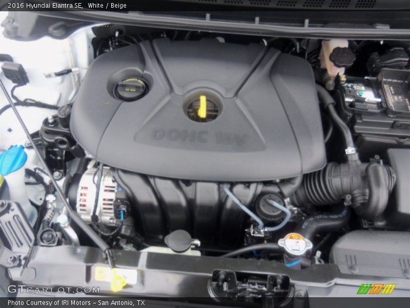 White / Beige 2016 Hyundai Elantra SE