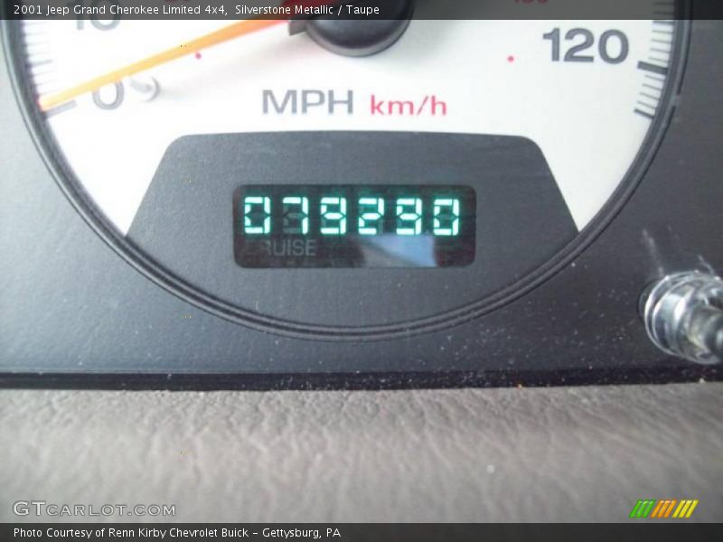 Silverstone Metallic / Taupe 2001 Jeep Grand Cherokee Limited 4x4
