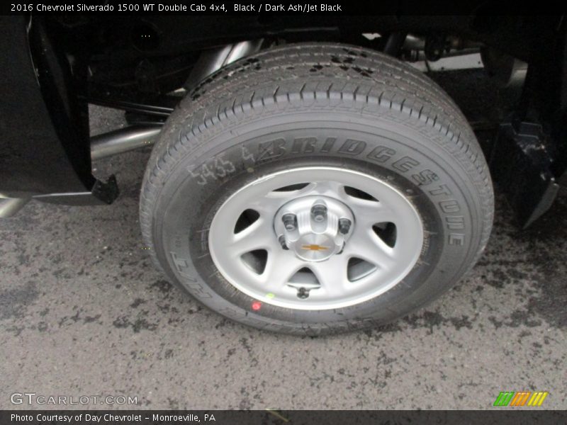 Black / Dark Ash/Jet Black 2016 Chevrolet Silverado 1500 WT Double Cab 4x4