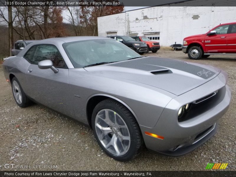 Billet Silver Metallic / Black/Ruby Red 2016 Dodge Challenger R/T