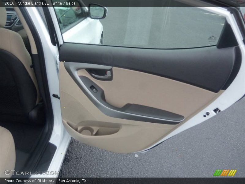 White / Beige 2016 Hyundai Elantra SE