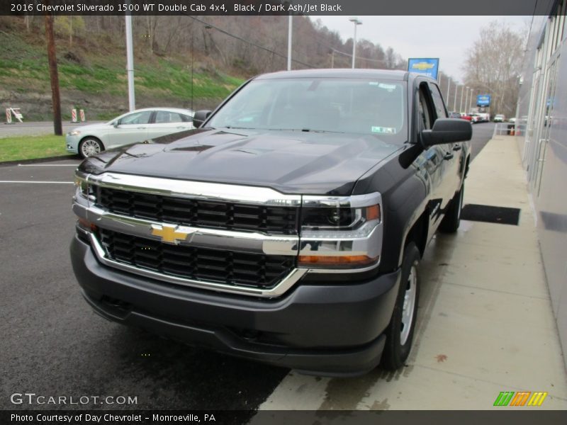 Black / Dark Ash/Jet Black 2016 Chevrolet Silverado 1500 WT Double Cab 4x4