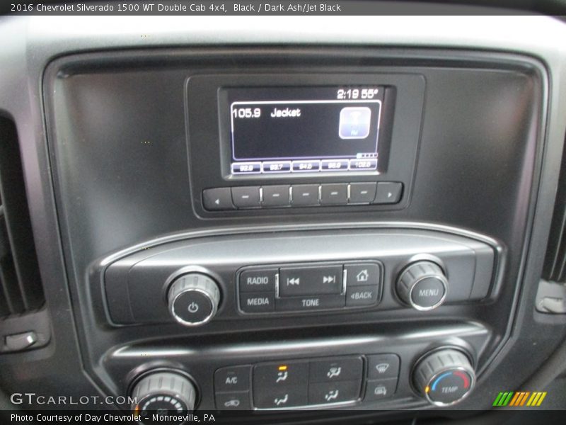 Black / Dark Ash/Jet Black 2016 Chevrolet Silverado 1500 WT Double Cab 4x4