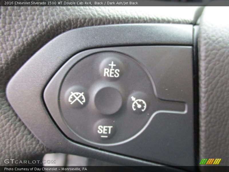 Black / Dark Ash/Jet Black 2016 Chevrolet Silverado 1500 WT Double Cab 4x4