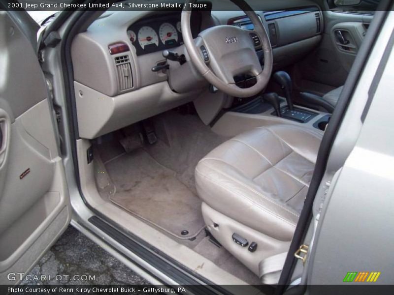Silverstone Metallic / Taupe 2001 Jeep Grand Cherokee Limited 4x4