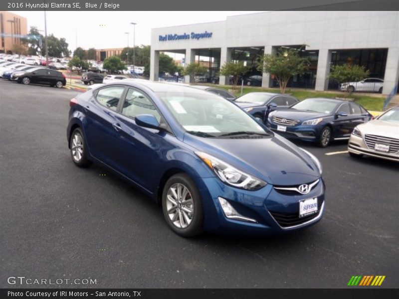 Blue / Beige 2016 Hyundai Elantra SE