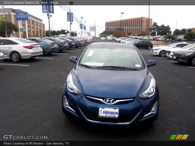 Blue / Beige 2016 Hyundai Elantra SE