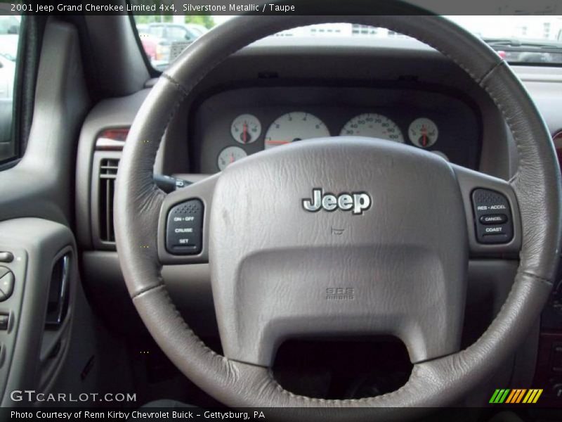 Silverstone Metallic / Taupe 2001 Jeep Grand Cherokee Limited 4x4