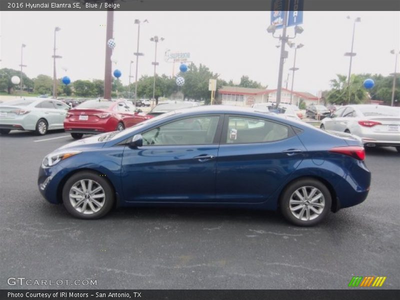 Blue / Beige 2016 Hyundai Elantra SE