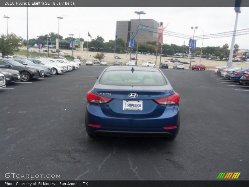 Blue / Beige 2016 Hyundai Elantra SE