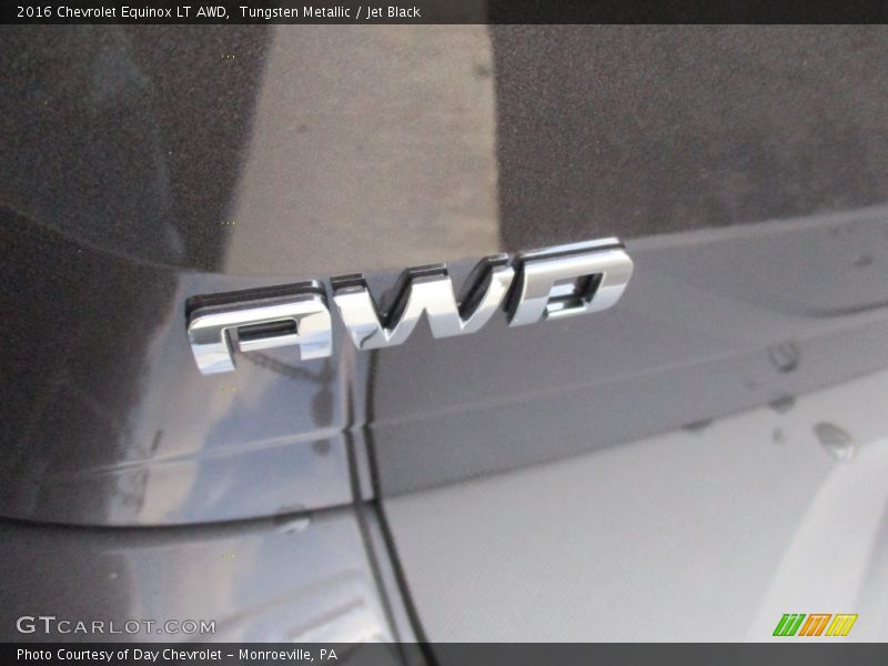 Tungsten Metallic / Jet Black 2016 Chevrolet Equinox LT AWD