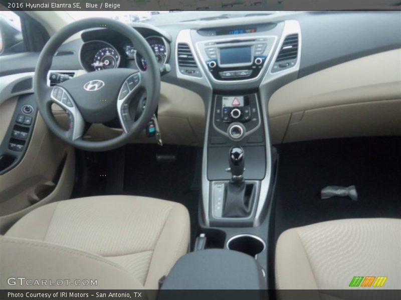 Blue / Beige 2016 Hyundai Elantra SE