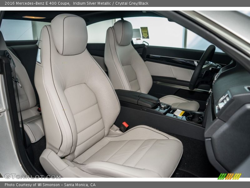 Iridium Silver Metallic / Crystal Grey/Black 2016 Mercedes-Benz E 400 Coupe
