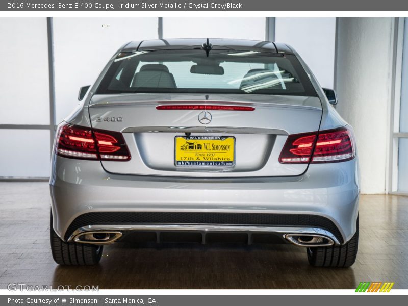 Iridium Silver Metallic / Crystal Grey/Black 2016 Mercedes-Benz E 400 Coupe