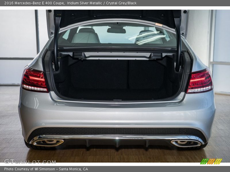 Iridium Silver Metallic / Crystal Grey/Black 2016 Mercedes-Benz E 400 Coupe
