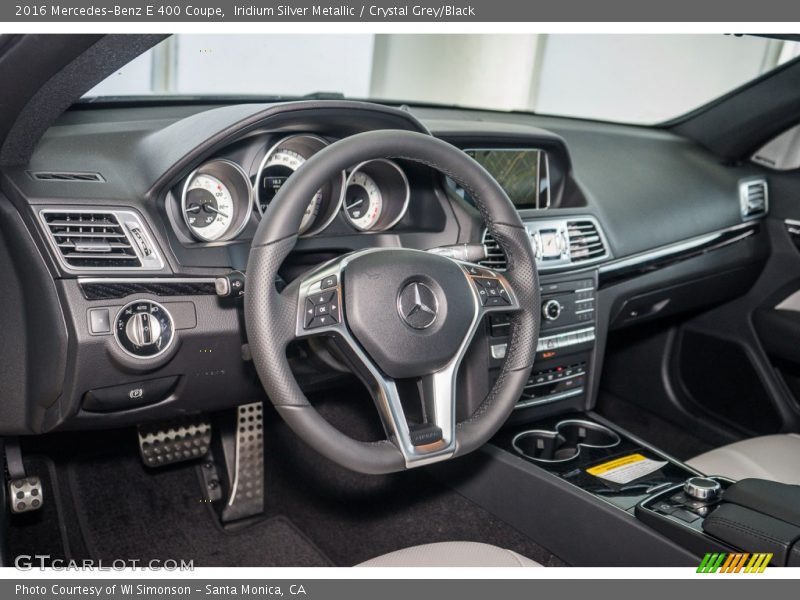 Iridium Silver Metallic / Crystal Grey/Black 2016 Mercedes-Benz E 400 Coupe