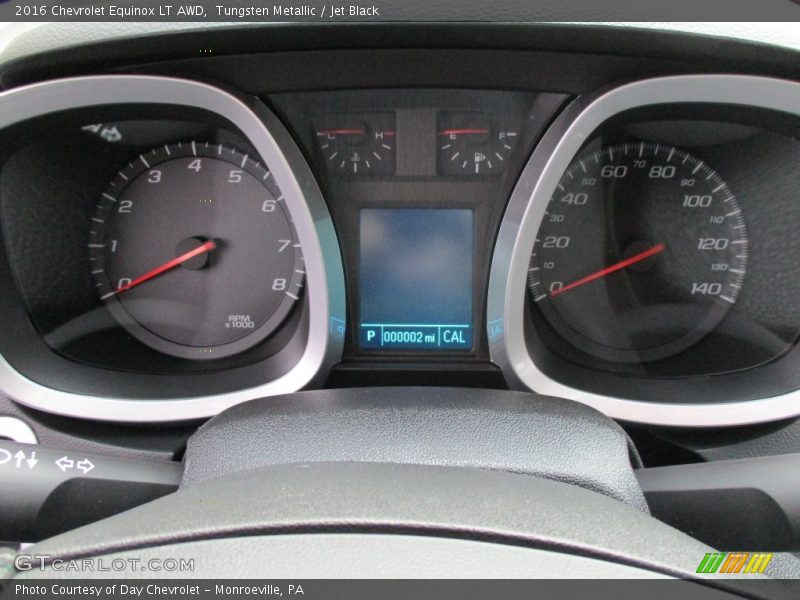 Tungsten Metallic / Jet Black 2016 Chevrolet Equinox LT AWD