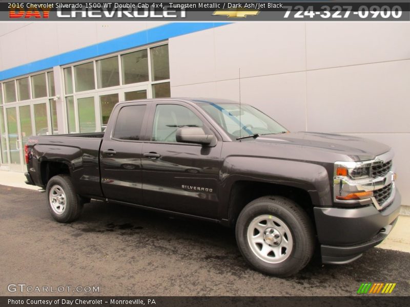 Tungsten Metallic / Dark Ash/Jet Black 2016 Chevrolet Silverado 1500 WT Double Cab 4x4