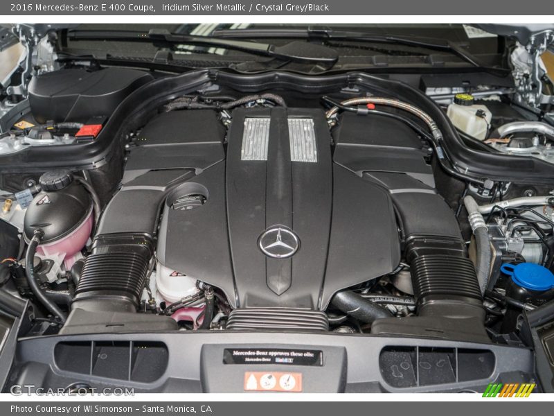 Iridium Silver Metallic / Crystal Grey/Black 2016 Mercedes-Benz E 400 Coupe
