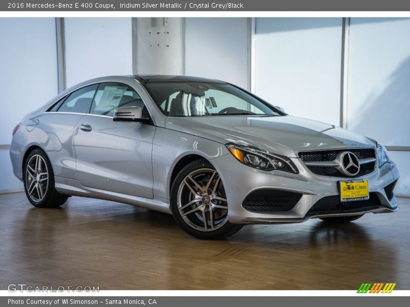 Iridium Silver Metallic / Crystal Grey/Black 2016 Mercedes-Benz E 400 Coupe