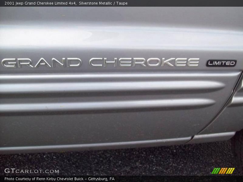 Silverstone Metallic / Taupe 2001 Jeep Grand Cherokee Limited 4x4