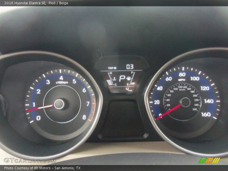 Red / Beige 2016 Hyundai Elantra SE
