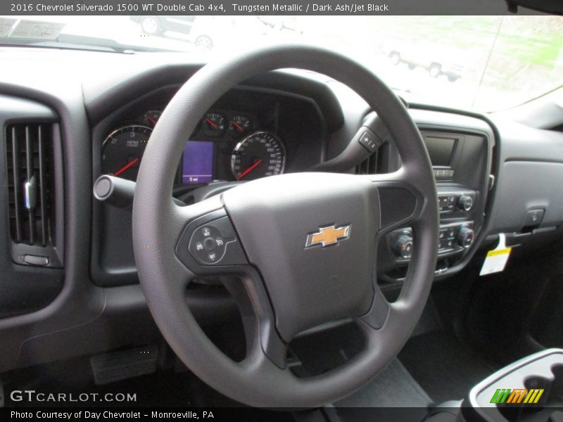 Tungsten Metallic / Dark Ash/Jet Black 2016 Chevrolet Silverado 1500 WT Double Cab 4x4