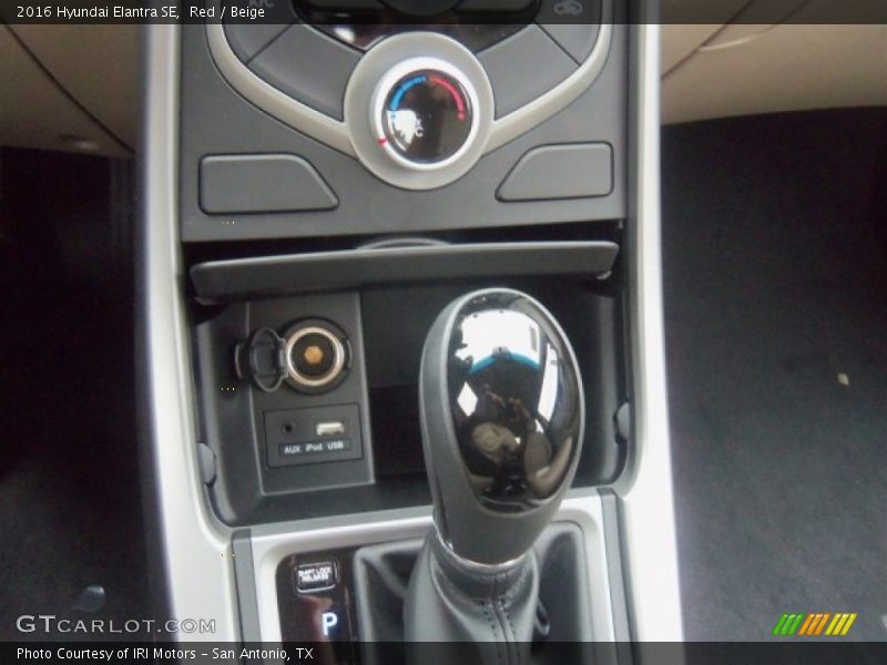 Red / Beige 2016 Hyundai Elantra SE