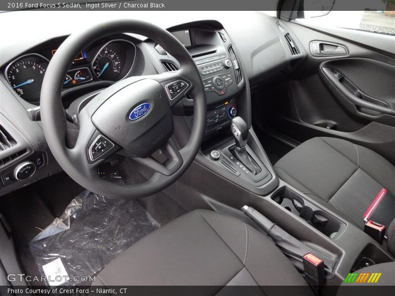 Ingot Silver / Charcoal Black 2016 Ford Focus S Sedan