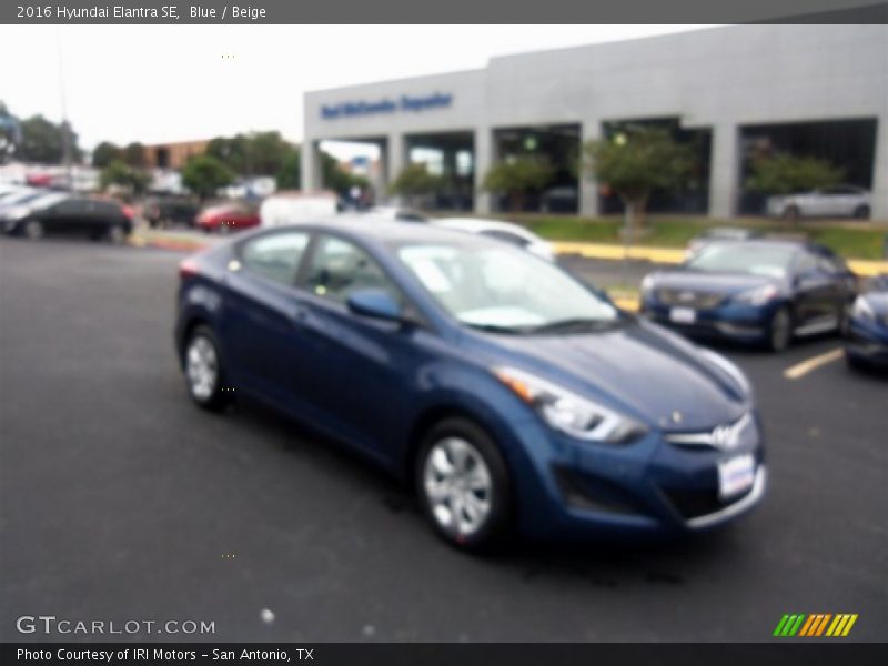 Blue / Beige 2016 Hyundai Elantra SE