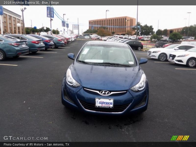 Blue / Beige 2016 Hyundai Elantra SE