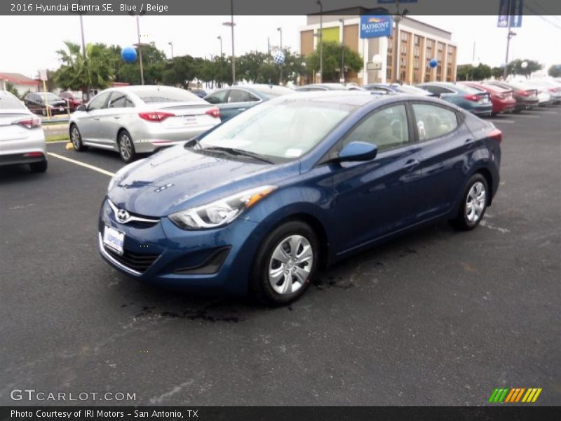 Blue / Beige 2016 Hyundai Elantra SE