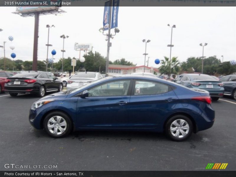 Blue / Beige 2016 Hyundai Elantra SE