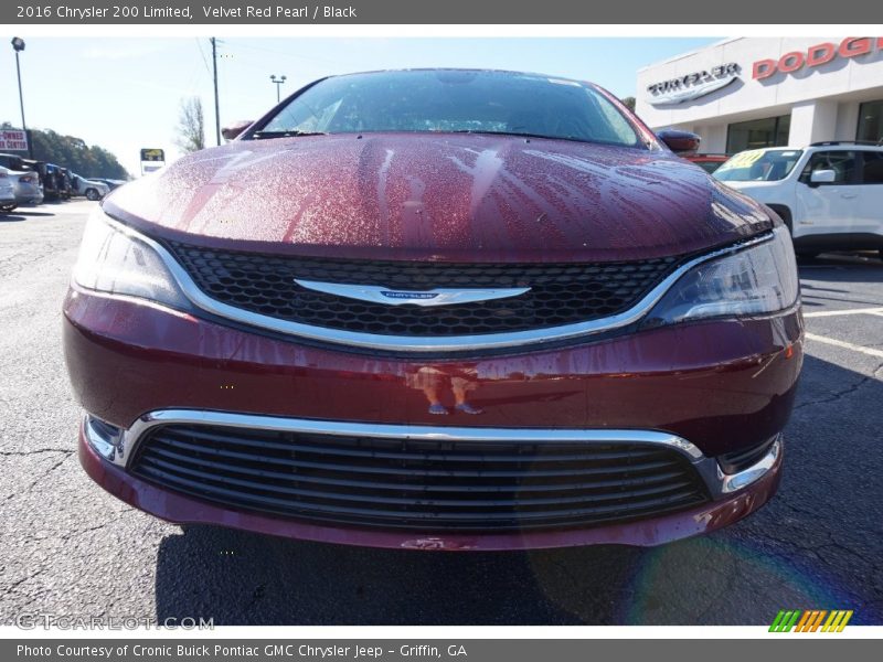 Velvet Red Pearl / Black 2016 Chrysler 200 Limited