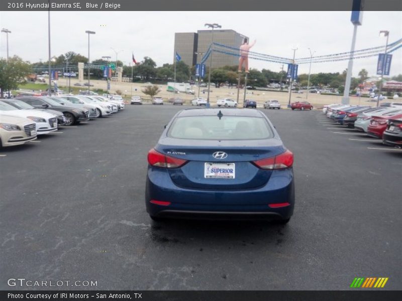 Blue / Beige 2016 Hyundai Elantra SE