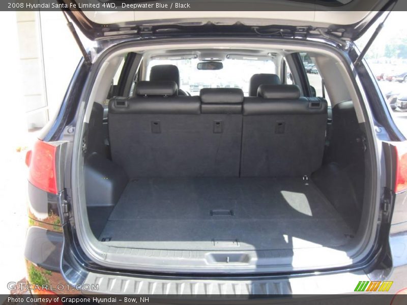 Deepwater Blue / Black 2008 Hyundai Santa Fe Limited 4WD