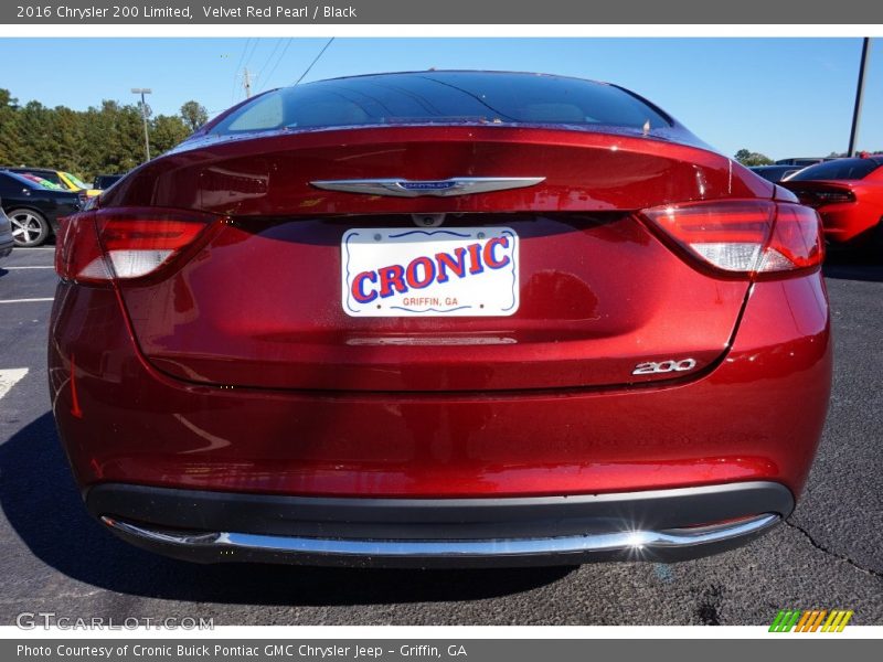 Velvet Red Pearl / Black 2016 Chrysler 200 Limited