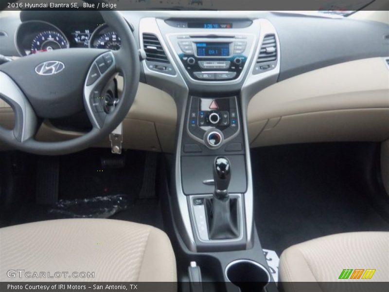 Blue / Beige 2016 Hyundai Elantra SE