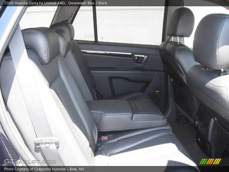 Deepwater Blue / Black 2008 Hyundai Santa Fe Limited 4WD
