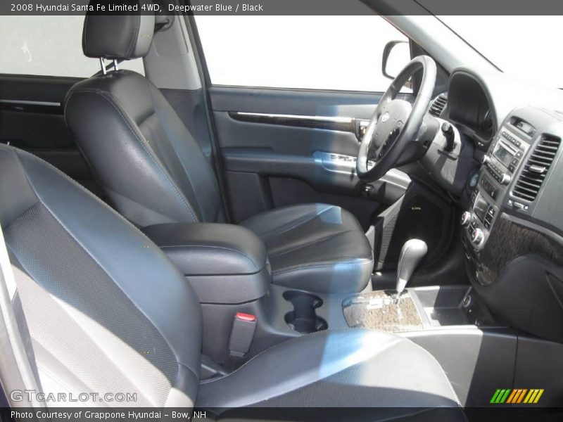 Deepwater Blue / Black 2008 Hyundai Santa Fe Limited 4WD