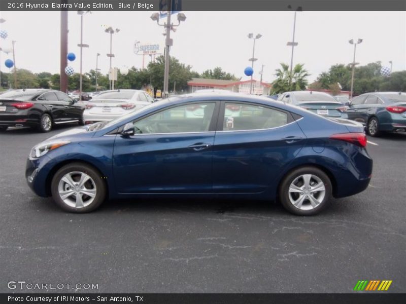 Blue / Beige 2016 Hyundai Elantra Value Edition