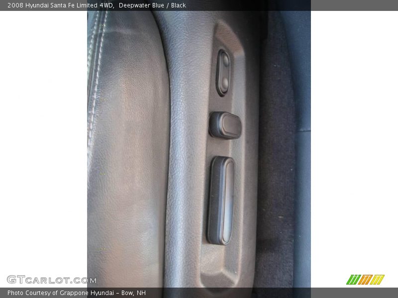 Deepwater Blue / Black 2008 Hyundai Santa Fe Limited 4WD