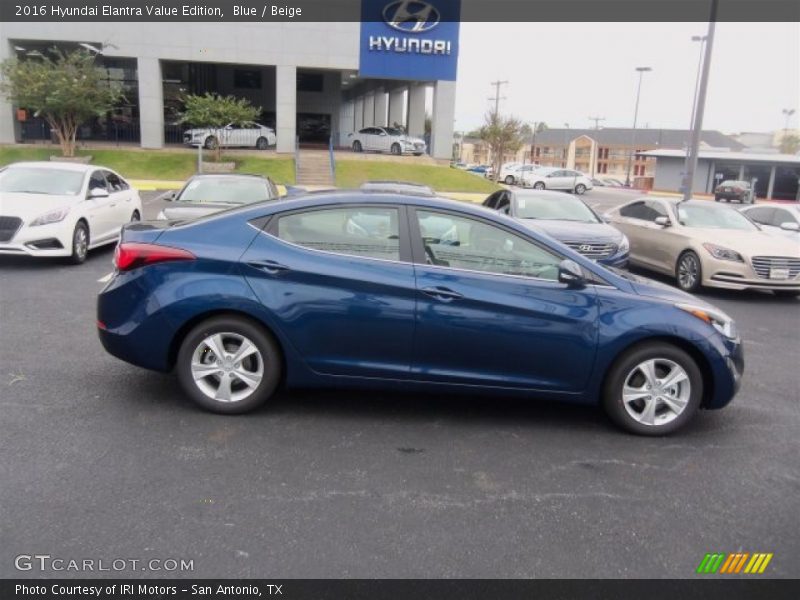Blue / Beige 2016 Hyundai Elantra Value Edition