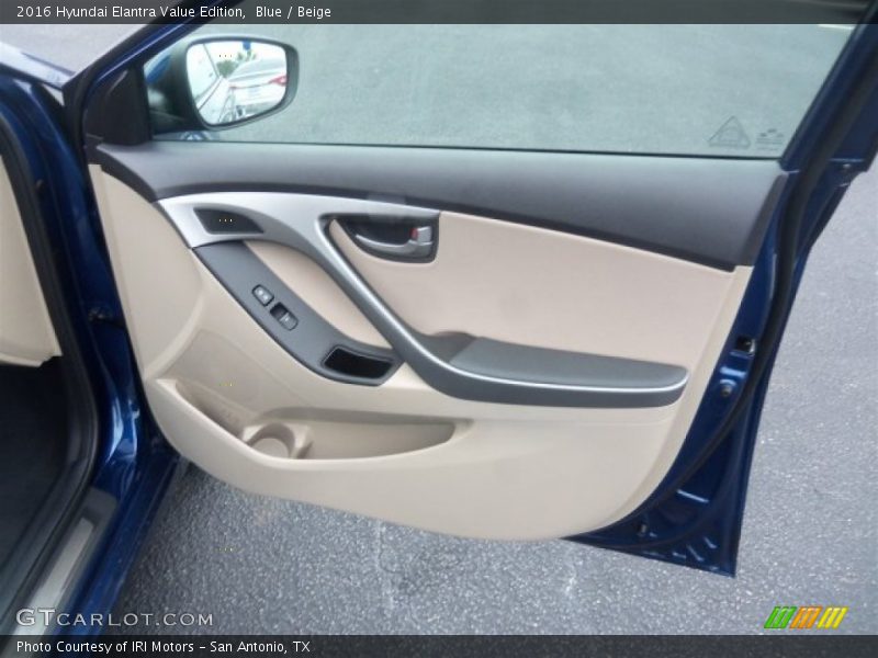 Blue / Beige 2016 Hyundai Elantra Value Edition