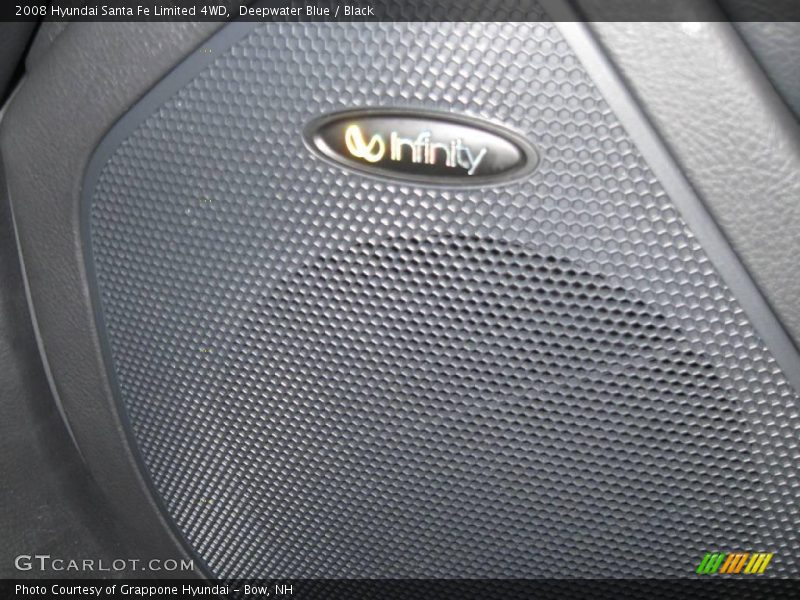 Deepwater Blue / Black 2008 Hyundai Santa Fe Limited 4WD