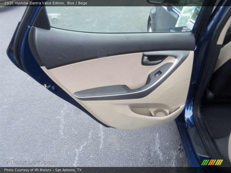 Blue / Beige 2016 Hyundai Elantra Value Edition