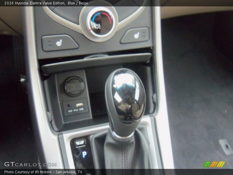 Blue / Beige 2016 Hyundai Elantra Value Edition