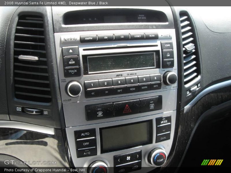 Deepwater Blue / Black 2008 Hyundai Santa Fe Limited 4WD