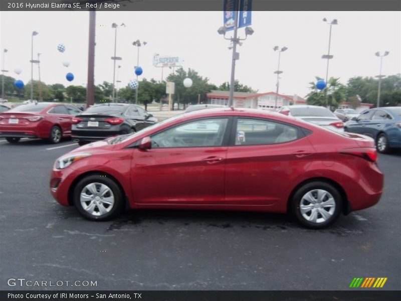 Red / Beige 2016 Hyundai Elantra SE