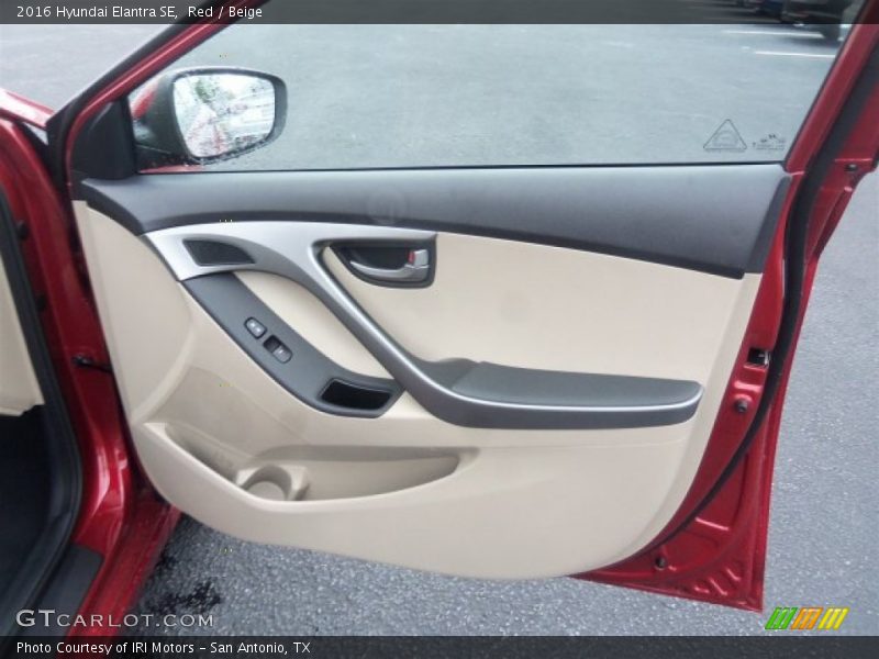 Red / Beige 2016 Hyundai Elantra SE